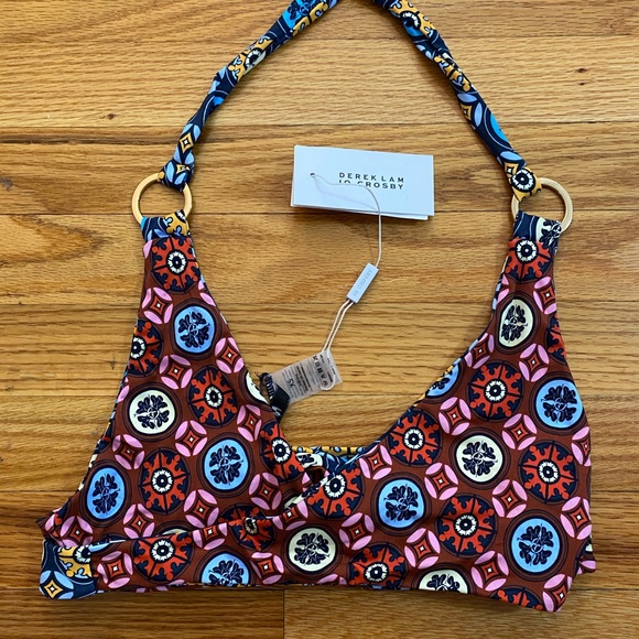 NWT Derek Lam reversible print bikini top - Picture 12 of 14
